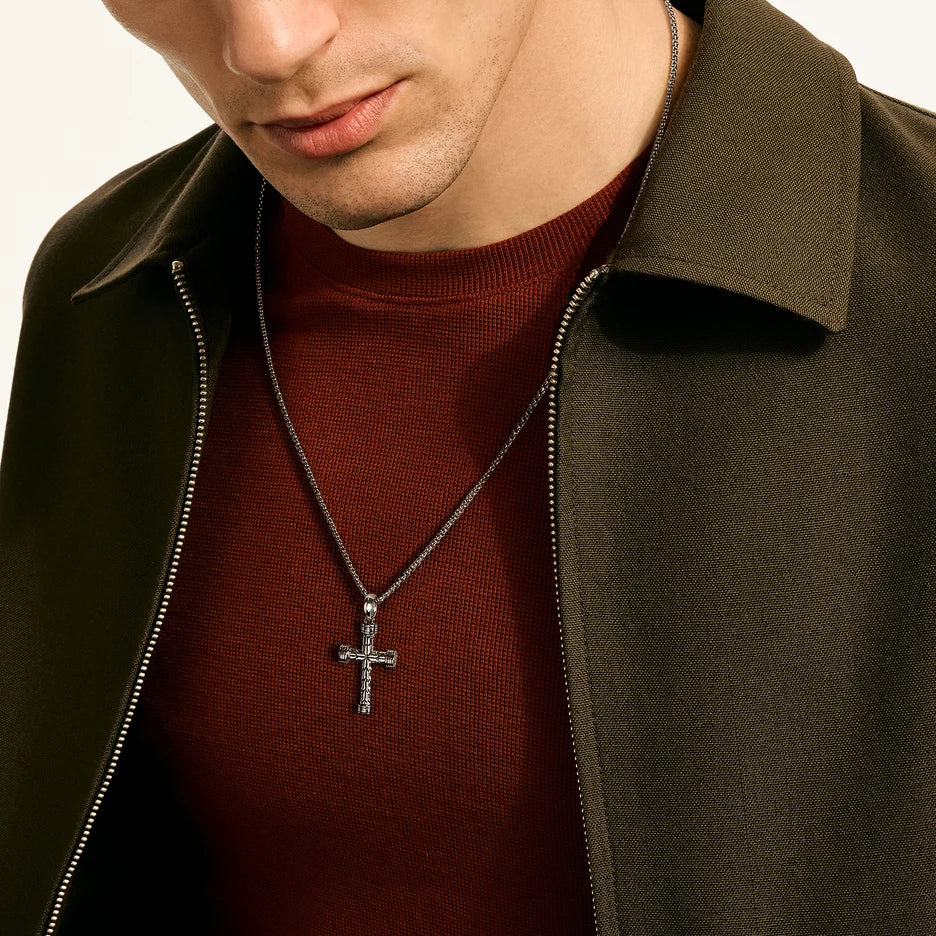 JH Essential Cross Pendant, Sterling Silver