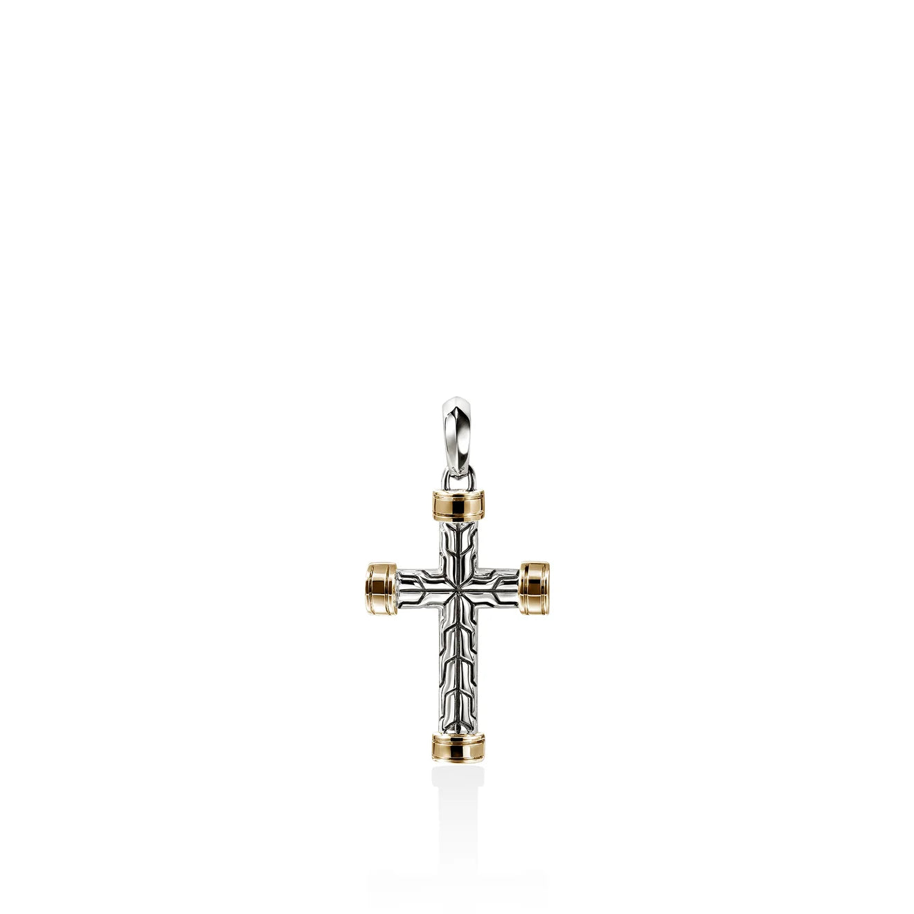 JH Essential Cross Pendant, Gold, Sterling Silver