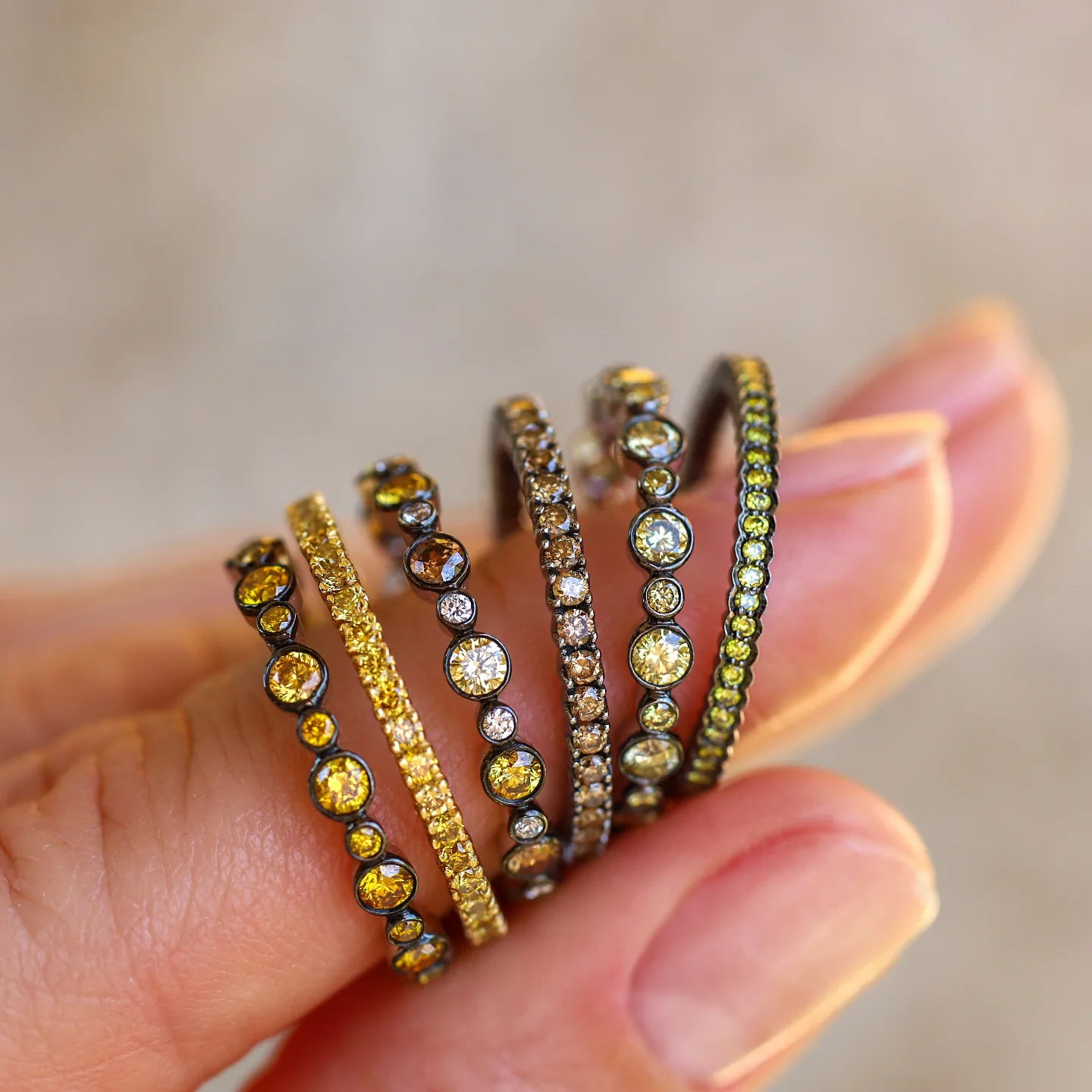 Aurelia Multi-Color Diamond Band