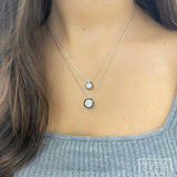 Medium Round Firenze II Diamond Cluster Pendant with Chain