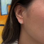 Sterling Silver Lightning Bolt Stud Earrings