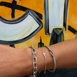 Sterling Silver Lightning Bolt Bracelet