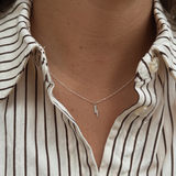 Sterling Silver Lightning Bolt Necklace