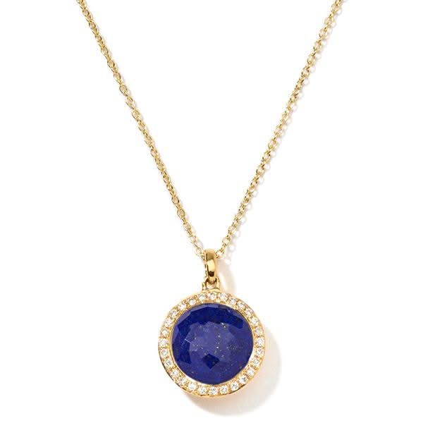 Lapis Lollipop Pendant Necklace