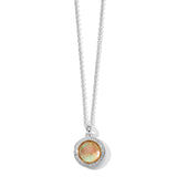 Lollipop Mini Pendant Necklace in Brown Shell