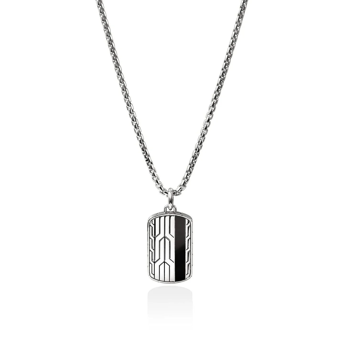 Icon 50 Black Onyx Tag Necklace