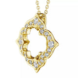 Victorian Open Diamond Pendant