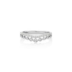Diamond Pave Curved Crown Band