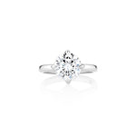 Solitaire Engagement Ring with Compass Prongs Setting Only