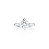 Solitaire Engagement Ring with Compass Prongs Setting Only