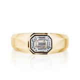 Men's Signet Elongated Composite Ring - High Shine