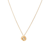 18K Yellow Gold Jaipur Gold Floral Diamond Pendant Necklace
