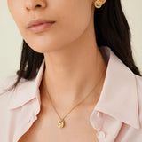 18K Yellow Gold Jaipur Gold Floral Diamond Pendant Necklace
