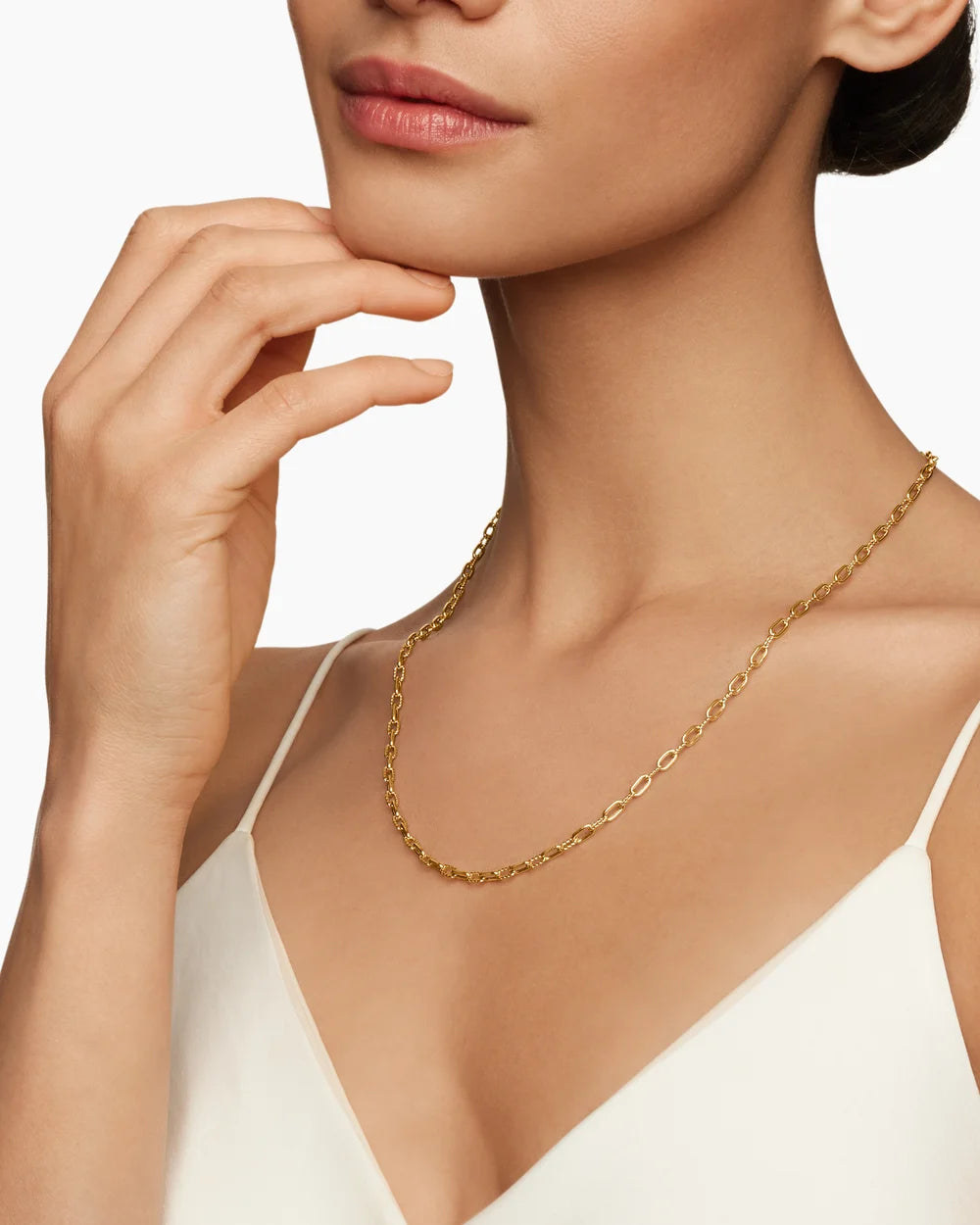 DY Madison® Chain Necklace 18K Yellow Gold, 3mm