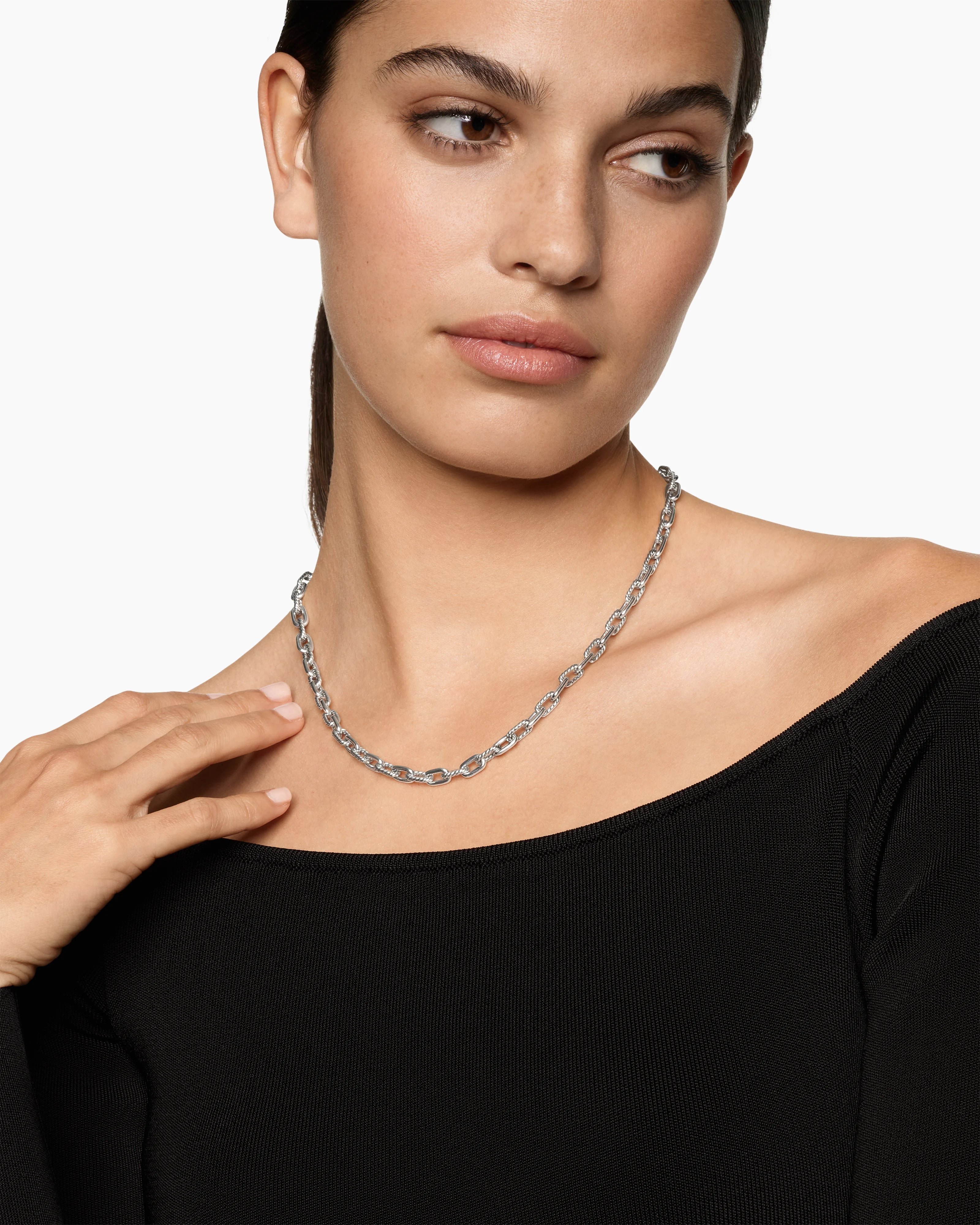 DY MADISON® CHAIN NECKLACE Sterling Silver, 5.5mm