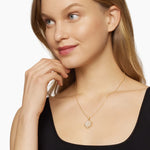 Starburst Pendant Necklace 18K Yellow Gold with Diamonds, 20mm