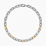 DY MADISON® CHAIN NECKLACE Sterling Silver with 18K Yellow Gold, 11mm