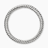 Sculpted Cable Necklace in Sterling Silver, 14mm