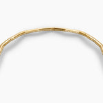 Zig Zag Stax Necklace in 18K Yellow Gold with Diamonds, 5mm