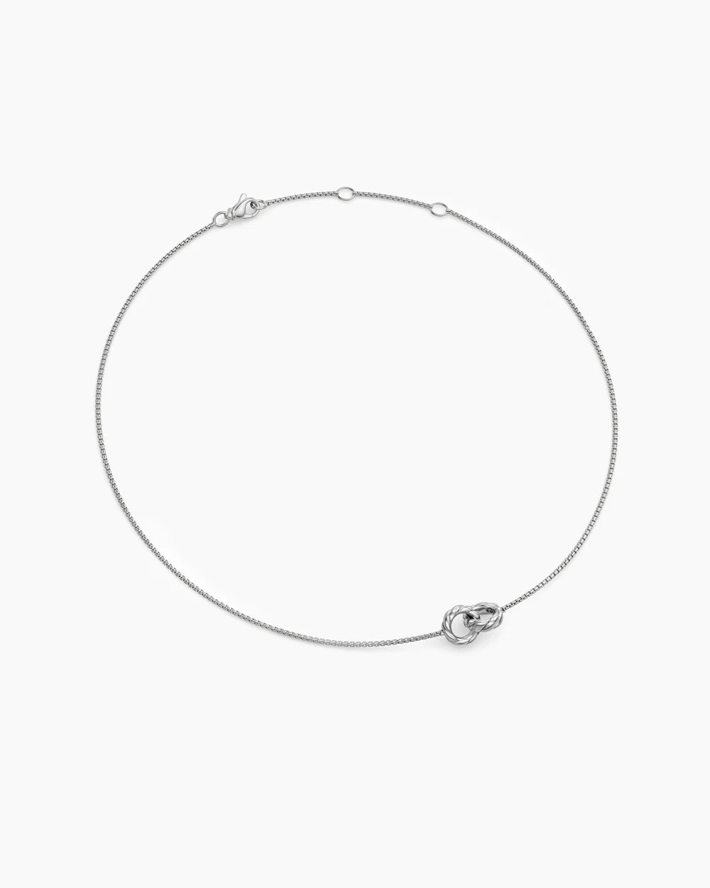 SCULPTED CABLE LINKED NECKLACE Sterling Silver, 9.2mm