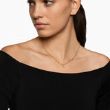 DY MADISON® PAVÉ TOGGLE CHAIN NECKLACE 18K Yellow Gold with Diamonds, 3mm