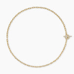 DY MADISON® PAVÉ TOGGLE CHAIN NECKLACE 18K Yellow Gold with Diamonds, 3mm