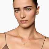 PEARL CLASSICS NECKLACE 18K Yellow Gold with Diamonds, 6.5mm