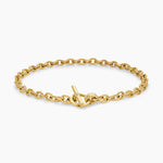 DY MERCER® TOGGLE CHAIN NECKLACE 18K Yellow Gold with Diamonds, 8mm