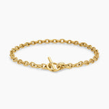 DY MERCER® TOGGLE CHAIN NECKLACE 18K Yellow Gold with Diamonds, 8mm