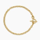 DY MERCER® TOGGLE CHAIN NECKLACE 18K Yellow Gold with Diamonds, 8mm