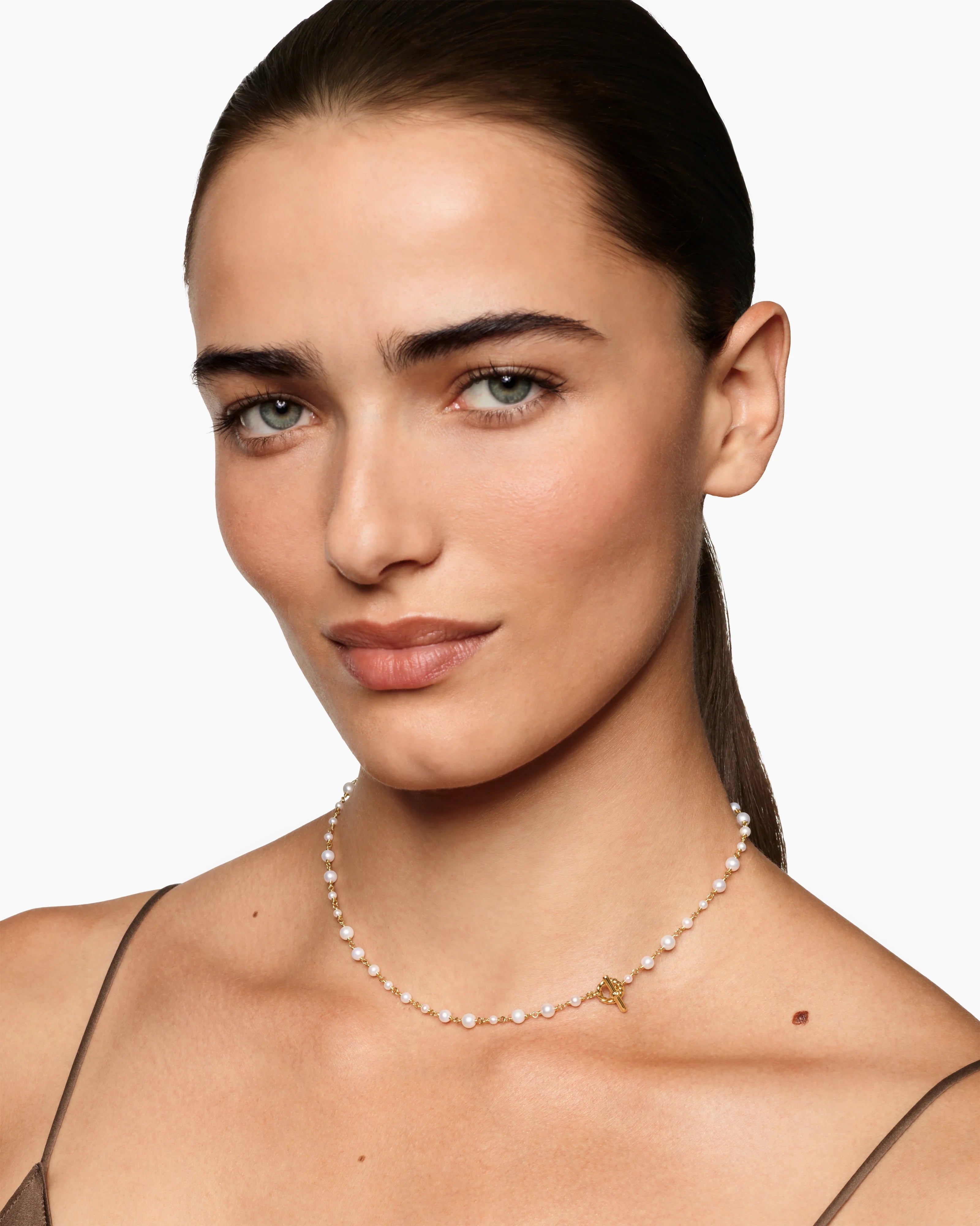 PEARL CLASSICS TOGGLE CHAIN NECKLACE 18K Yellow Gold, 4.5mm