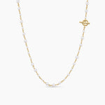 PEARL CLASSICS TOGGLE CHAIN NECKLACE 18K Yellow Gold, 4.5mm