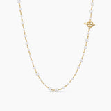 PEARL CLASSICS TOGGLE CHAIN NECKLACE 18K Yellow Gold, 4.5mm