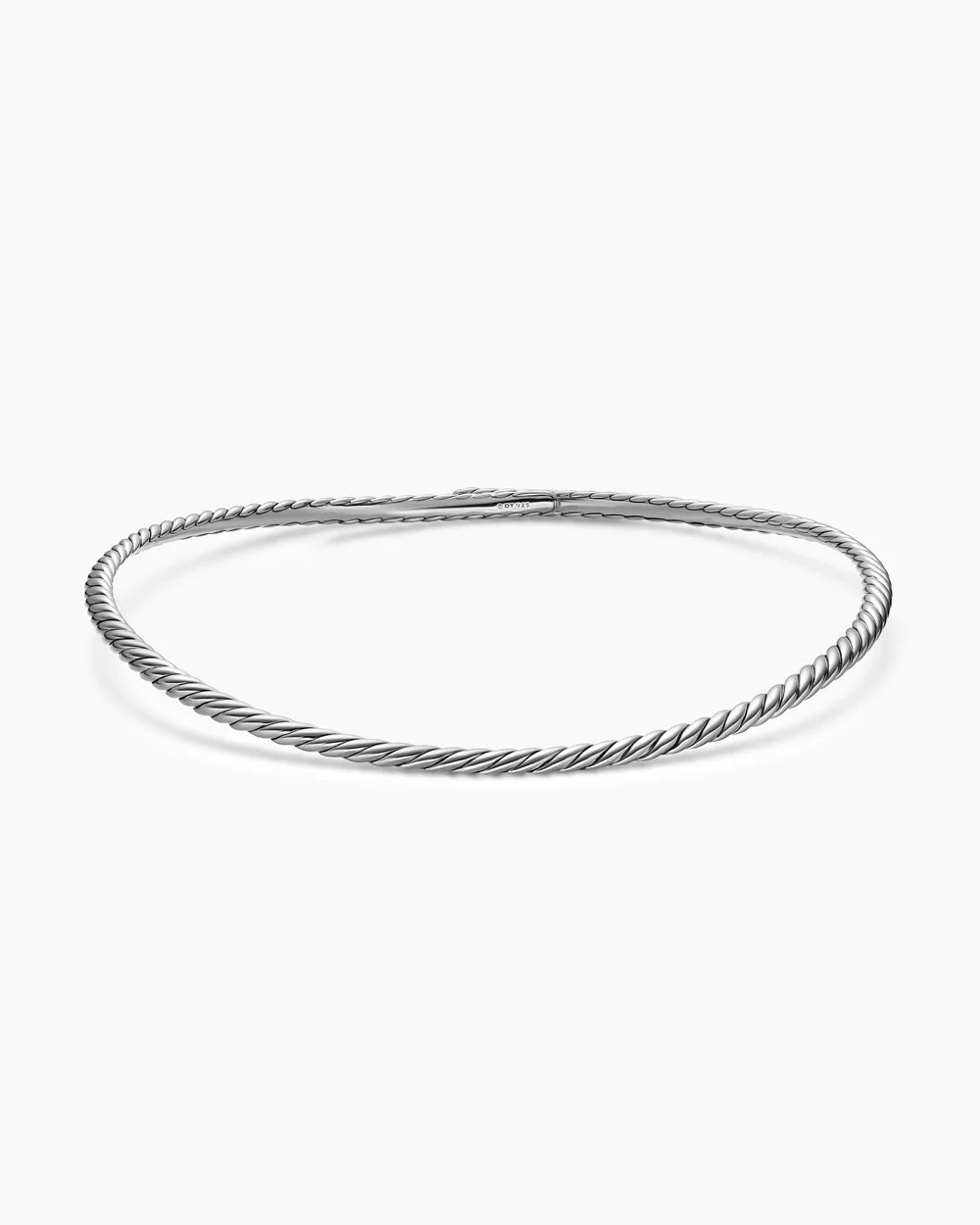 SCULPTED CABLE FLEX NECKLACE Sterling Silver, 5mm