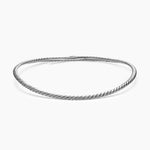 SCULPTED CABLE FLEX NECKLACE Sterling Silver, 5mm