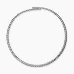 SCULPTED CABLE FLEX NECKLACE Sterling Silver, 5mm
