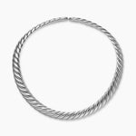 SCULPTED CABLE FLEX NECKLACE Sterling Silver, 11mm