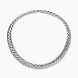 SCULPTED CABLE FLEX NECKLACE Sterling Silver, 11mm