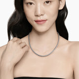 SCULPTED CABLE CHAIN NECKLACE Sterling Silver, 5.7mm