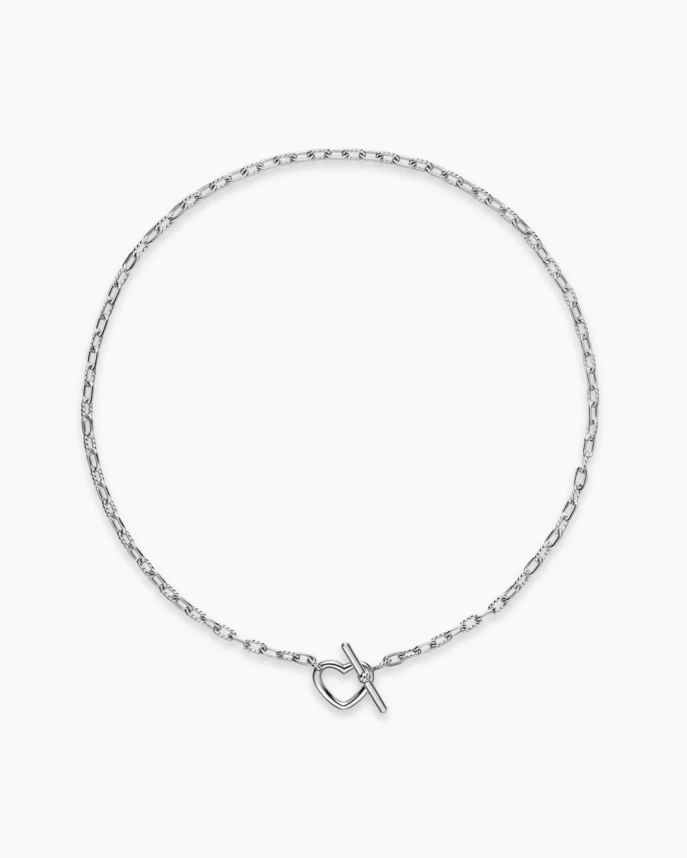 DY Madison® Heart Toggle Chain Necklace Sterling Silver, 3mm