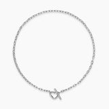 DY Madison® Heart Toggle Chain Necklace Sterling Silver, 3mm