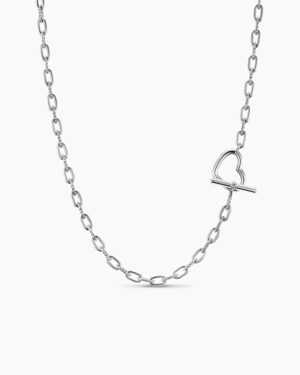 DY Madison® Heart Toggle Chain Necklace Sterling Silver, 3mm