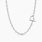 DY Madison® Heart Toggle Chain Necklace Sterling Silver, 3mm