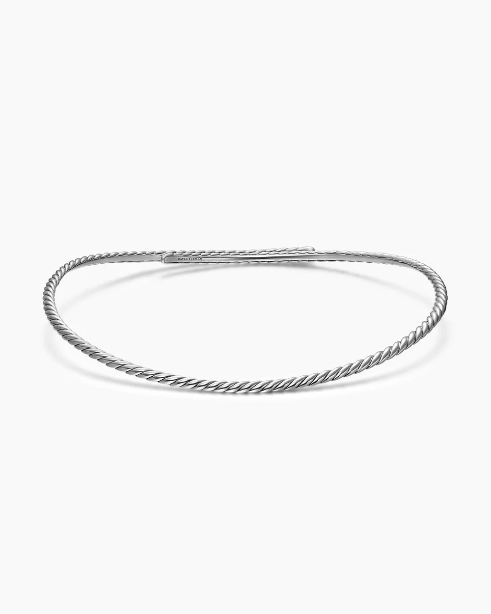 SCULPTED CABLE FLEX NECKLACE Sterling Silver, 3.5mm