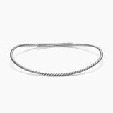 SCULPTED CABLE FLEX NECKLACE Sterling Silver, 3.5mm