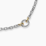 DY MERCER® PETITE CHAIN NECKLACE Sterling Silver with 18K Yellow Gold, 4.5mm