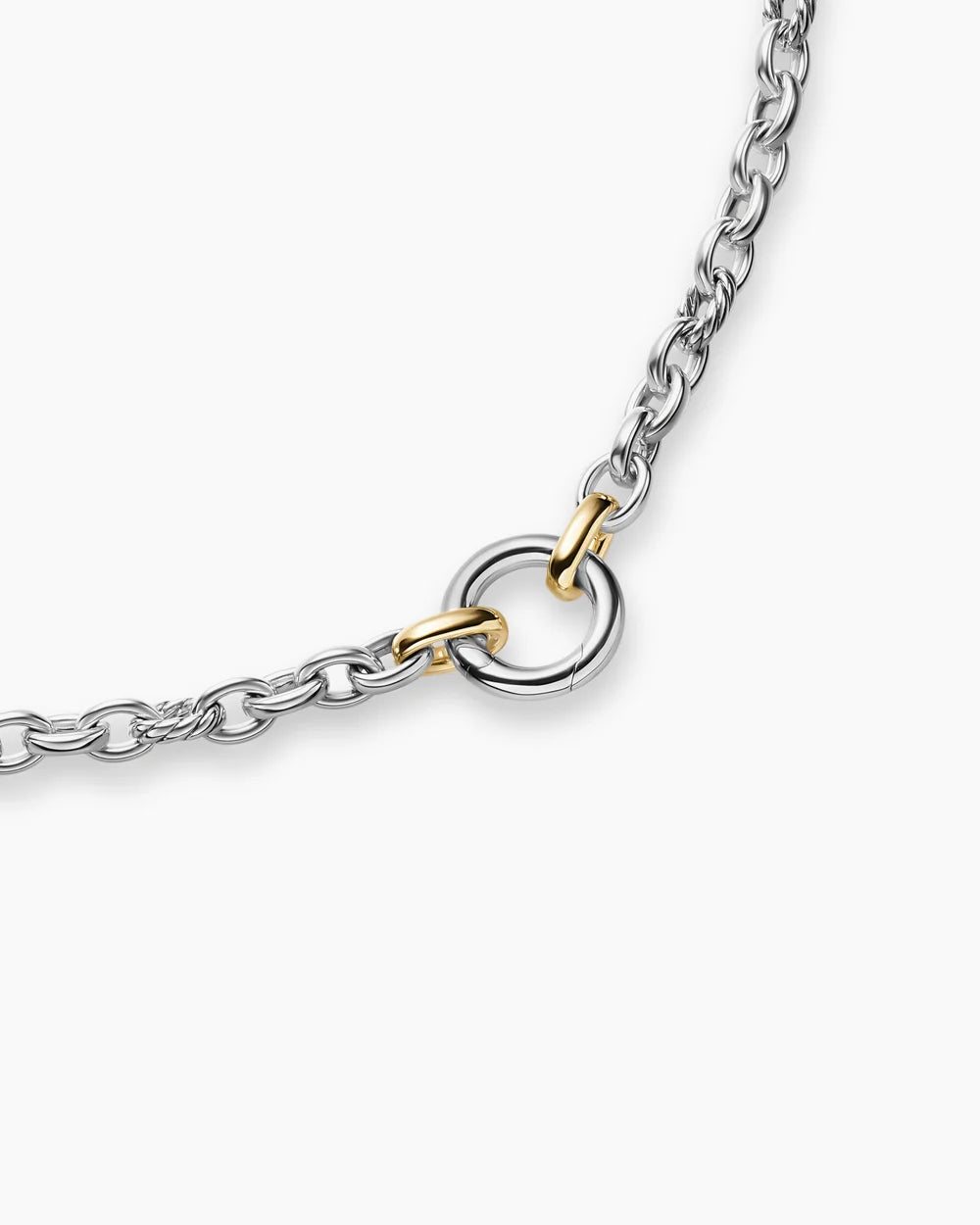 DY MERCER® PETITE CHAIN NECKLACE Sterling Silver with 18K Yellow Gold, 4.5mm