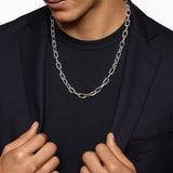DY MADISON® CHAIN NECKLACE Sterling Silver with 18K Yellow Gold, 8.5mm
