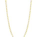 18k Yellow Gold Flat Link Chain 18''