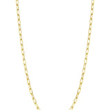 18k Yellow Gold Flat Link Chain 18''